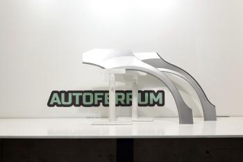 Комплект задних ремонтных арок AUTOFERRUM Chevrolet Aveo  T200 (2003-2008) седан (холоднокатаная сталь 0,8 мм)