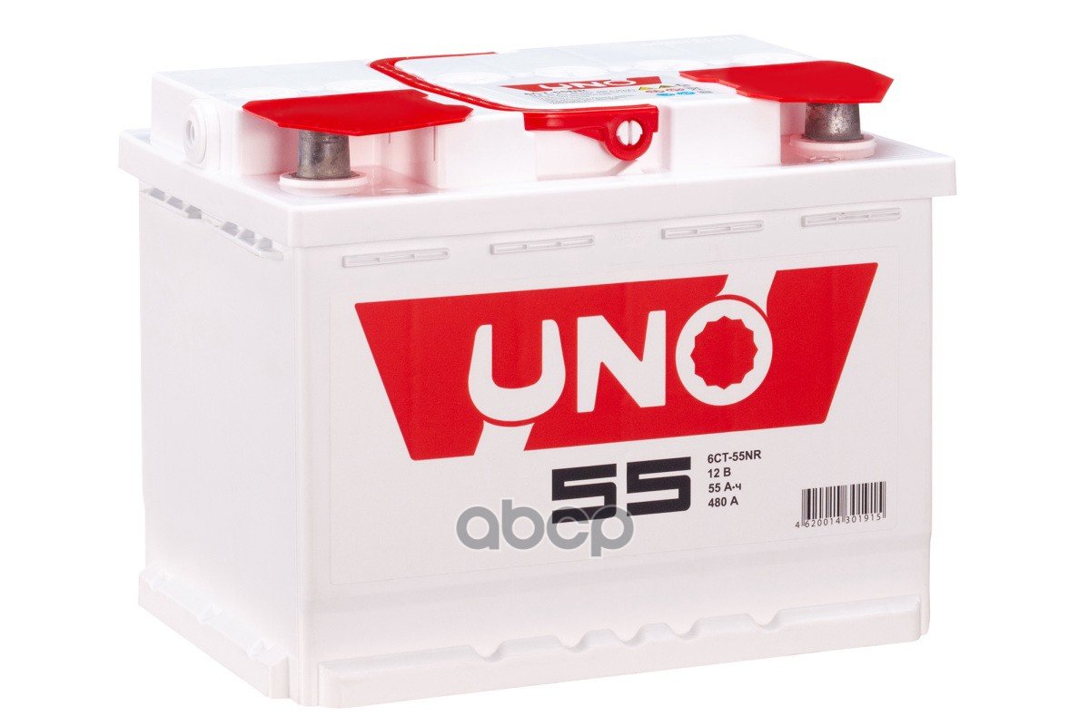 5 549 р. Аккумулятор  55 Uno Обратная Полярность UNO арт. 555 108 010  с доставкой в г. Кемерово