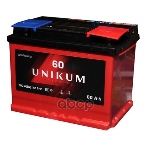 5 399 р. Аккумулятор  60 Unikum Обратная Полярность Unikum арт. 6СТ-60L0  с доставкой в г. Кемерово