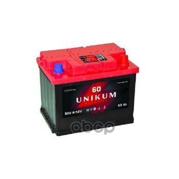 Аккумулятор  60 Unikum Прямая Полярность Unikum арт. 6СТ-60L1