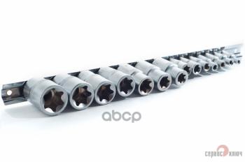 1 249 р. Набор Головок Torx 12, 14, 38 (14 Предм. E4-E24) Сервис Ключ (76605) СЕРВИС КЛЮЧ арт. 76605  с доставкой в г. Кемерово. Увеличить фотографию 2