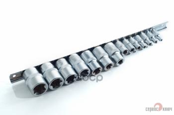 1 249 р. Набор Головок Torx 12, 14, 38 (14 Предм. E4-E24) Сервис Ключ (76605) СЕРВИС КЛЮЧ арт. 76605  с доставкой в г. Кемерово. Увеличить фотографию 1