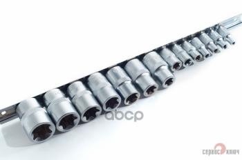 1 249 р. Набор Головок Torx 12, 14, 38 (14 Предм. E4-E24) Сервис Ключ (76605) СЕРВИС КЛЮЧ арт. 76605  с доставкой в г. Кемерово. Увеличить фотографию 3
