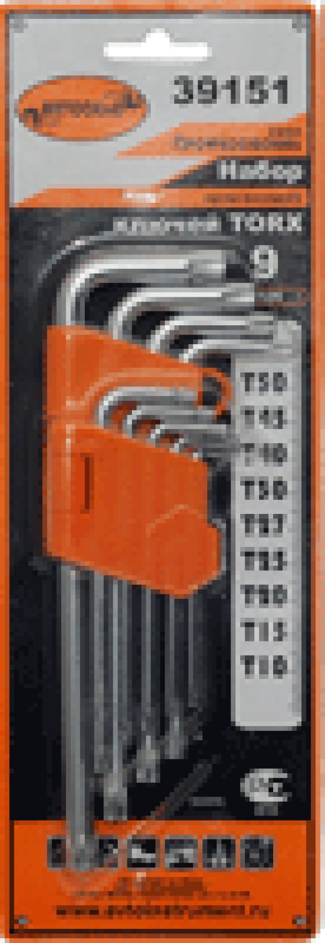 329 р. Набор Ключей Torx 9 Предметов Т10-Т50 С Отверстием Автоdело Professional (39151) АвтоDело арт. 39151  с доставкой в г. Кемерово