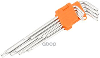 399 р. Набор Ключей Torx 9 Предметов Т10-Т50 Удлиненные С Отверстием Автоdело (39156) АвтоDело арт. 39156  с доставкой в г. Кемерово. Увеличить фотографию 1