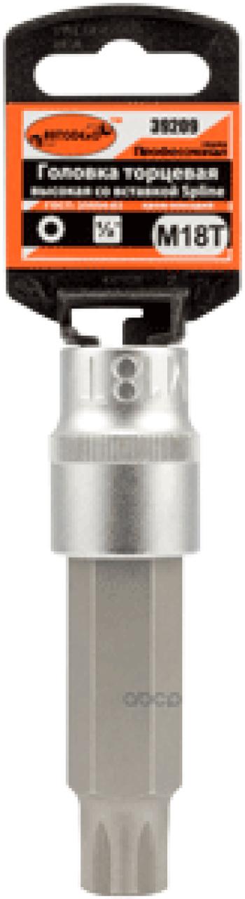 359 р. Головка Торцевая Со Вставкой Spline M16 (12) L=100Мм С Отверстием Автоdело Professional (39207) АвтоDело арт. 39207  с доставкой в г. Кемерово. Увеличить фотографию 2
