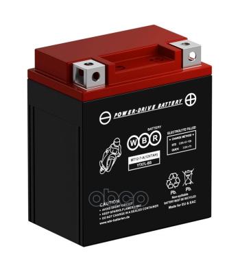 Аккумулятор  12V -  7 АЧ Wbr Mt (Ytx7l-Bs) WBR арт. MT12-7-A