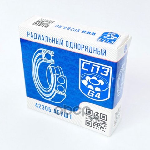 299 р. Подшипник 42305 Кпп Ваз 2108-2112, 2190 Вторичного Вала Спз-64 (42305) СПЗ-64 арт. 42305 АЕУШ1  с доставкой в г. Кемерово
