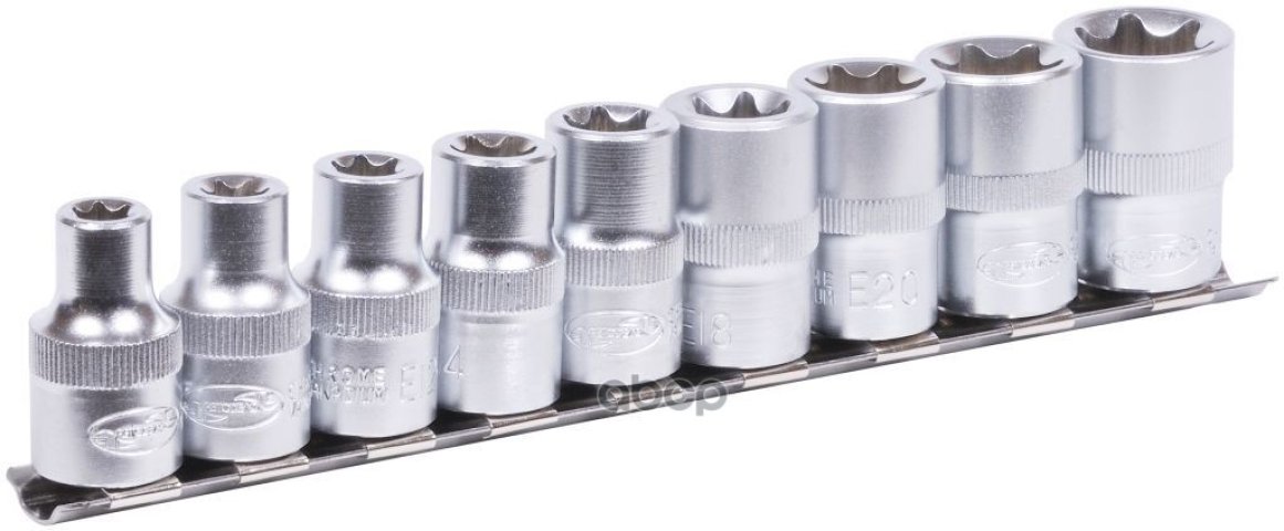 799 р. Набор Головок Torx 12 (9 Предм. Е10-Е24) Рельс Автоdело (39839) АвтоDело арт. 39839  с доставкой в г. Кемерово