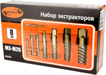 1 139 р. Набор Экстракторов 8 Предметов М3-М26 Автоdело (40606) АвтоDело арт. 40606  с доставкой в г. Кемерово. Увеличить фотографию 2