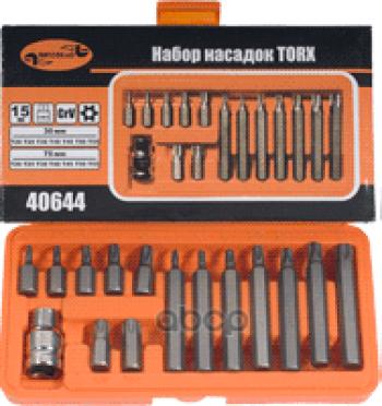 639 р. Набор Бит Torx (Звездочки) Т20-Т55 С Отверстием 15 Предм.  Автоdело (40644) АвтоDело арт. 40644  с доставкой в г. Кемерово. Увеличить фотографию 1