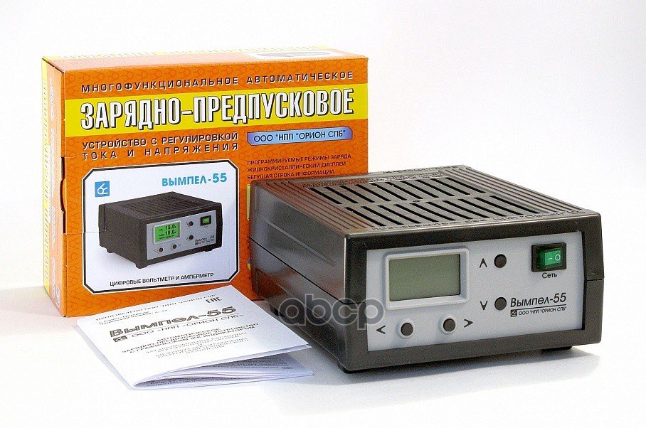 7 949 р. Зарядное Устройство Для Акб Вымпел-55 (Автоматич. 0-18А, 0-12В, Жк Амперм.)(Нпп Орион) ВЫМПЕЛ арт. 2012  с доставкой в г. Кемерово