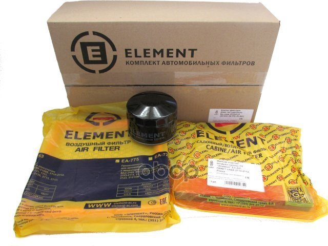 699 р. Фильтр Комплект Для То Ваз 2110-2112, 2170  Без Конд. Element (Масл, Воздуш,Салон) (Eoac-102) ЭЛЕМЕНТ арт. EOAC-102  с доставкой в г. Кемерово