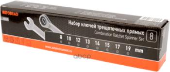 2 799 р. Набор Ключей Комбинированных Трещоточных 8 Пр. 8-19 Мм (Сумка) Автоdело (30029) АвтоDело арт. 30029  с доставкой в г. Кемерово. Увеличить фотографию 2
