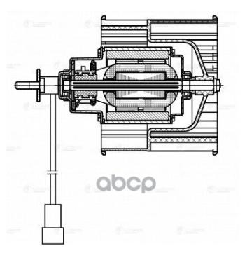 5 499 р. Мотор Отопителя Ваз 2121 4*4 Luzar (Lfh 0128) LUZAR арт. LFh 0128  с доставкой в г. Кемерово. Увеличить фотографию 3