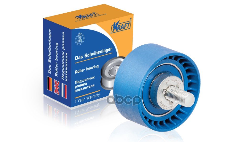 779 р. Ролик Грм Опорный Ваз 1117-19, 2170-72 Kraft (Кт 100532) Kraft арт. KT 100532  с доставкой в г. Кемерово