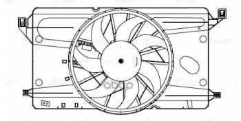 13 349 р. ЭВентилятор Охл. Для АМ Mazda 3 (Bk) (03-) 1.6I (С Кожухом И Модул. Упр.) (Lfk 2540) LUZAR арт. LFK 2540  с доставкой в г. Кемерово. Увеличить фотографию 3