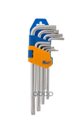 349 р. Набор Ключей Torx 9 Предметов Т10-Т50 Короткие Kraft (Kt 700567) Kraft арт. KT 700567  с доставкой в г. Кемерово. Увеличить фотографию 2
