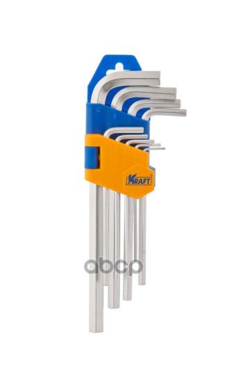 339 р. Набор Шестигранников 9 Предметов 1,5-10Мм Коротких Kraft (Kt 700570) Kraft арт. KT 700570  с доставкой в г. Кемерово. Увеличить фотографию 2