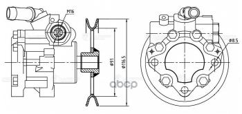 10 949 р. Насос Гур Для АМ Газ 3302 Бизнес Дв.4216, Next Дв.а274 Evotech 2.7 Luzar (Lps 0302) LUZAR арт. LPS 0302  с доставкой в г. Кемерово. Увеличить фотографию 4