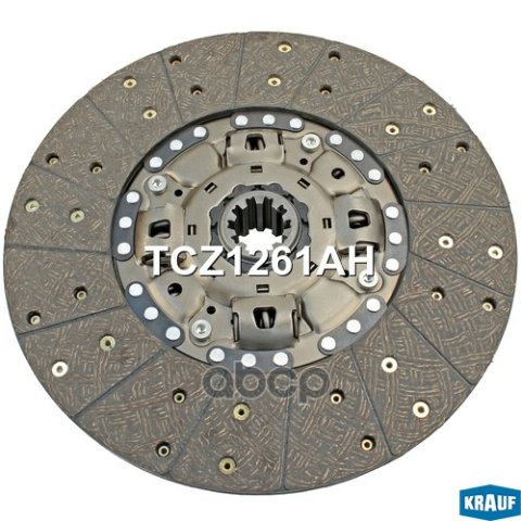 11 999 р. Диск Сцепления Hino 500 380*220*10*44.5 Krauf Krauf арт. TCZ1261AH  с доставкой в г. Кемерово