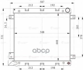15 399 р. Радиатор Охлаждения Для АМ Газ 3302 Бизнес Алюм. 2-Ряд. (Радиатор) Дв.cummins Luzar (073.1301010) LUZAR арт. LRc 03028b  с доставкой в г. Кемерово. Увеличить фотографию 3