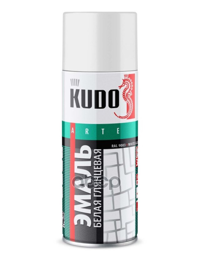 275 р. Краска-Спрей Kudo Универсальная Белая Глянцевая (520Мл) (Ku-1001) Kudo арт. KU-1001  с доставкой в г. Кемерово