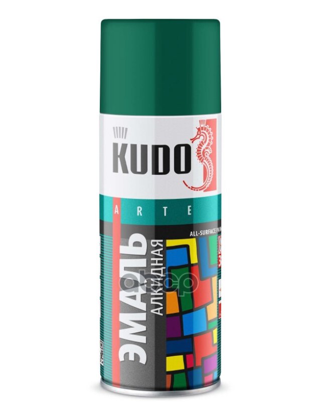 275 р. Краска-Спрей Kudo Универсальная Темно-Зеленая (520Мл) (Ku-1007) Kudo арт. KU-1007  с доставкой в г. Кемерово