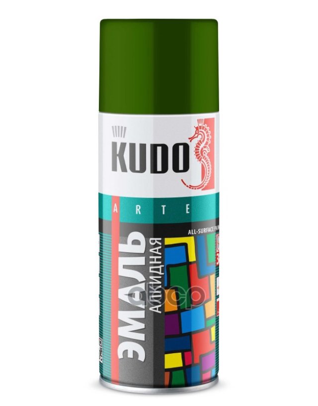 275 р. Краска-Спрей Kudo Универсальная Зеленая Листва (520Мл) (Ku-10082) Kudo арт. KU-10082  с доставкой в г. Кемерово