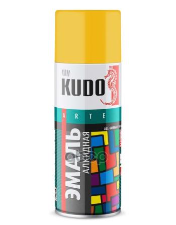275 р. Краска-Спрей Kudo Универсальная Желтая (520Мл) (Ku-1013) Kudo арт. KU-1013  с доставкой в г. Кемерово. Увеличить фотографию 1