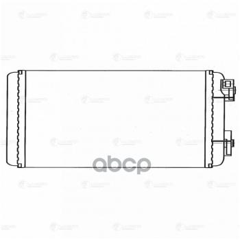 3 399 р. Радиатор Отопителя Маз 6430, 5440 Евро-3, Man (Фланцы 0°) (Алюм.) Luzar (Lrh 1240) LUZAR арт. LRh 1240  с доставкой в г. Кемерово. Увеличить фотографию 2