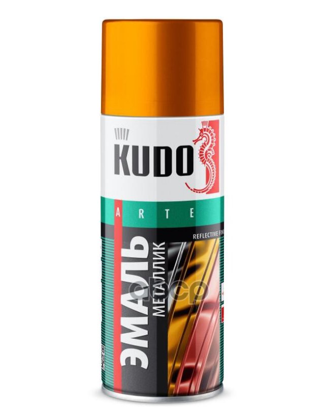 359 р. Краска-Спрей Kudo Универсальная Металлик Золото (520Мл) Reflective Finish (Ku-1028) Kudo арт. KU-1028  с доставкой в г. Кемерово