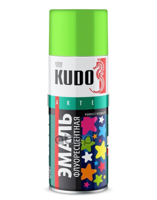 379 р. Краска-Спрей Kudo Флуоресцентная Зеленая (520Мл) (Ku-1203) Kudo арт. KU-1203  с доставкой в г. Кемерово