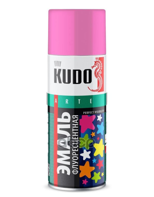 379 р. Краска-Спрей Kudo Флуоресцентная Розовая (520Мл) (Ku-1207) Kudo арт. KU-1207  с доставкой в г. Кемерово