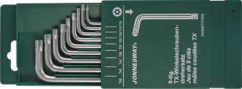 2 149 р. Набор Ключей Torx 9 Предметов Т10-Т50 С Отверстием Jonnesway (H08mtp09s) Jonnesway арт. H08MTP09S  с доставкой в г. Кемерово. Увеличить фотографию 1