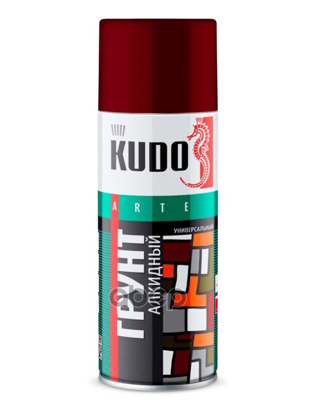 274 р. Грунт-Спрей Kudo Универсальный Алкидный Коричневый (520Мл) (Ku-2002) Kudo арт. KU-2002  с доставкой в г. Кемерово