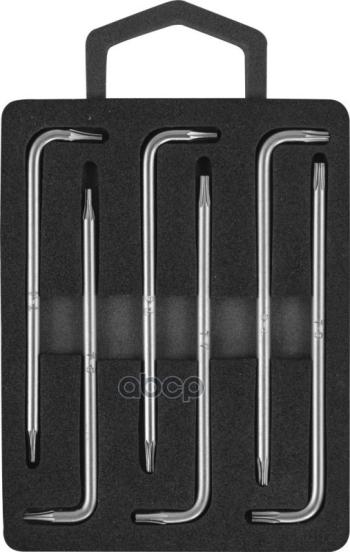 1 689 р. Набор Ключей Torx 6 Предметов Т4-Т9 С Центрированным Штифтом Jonnesway (H09mt06s) Jonnesway арт. H09MT06S  с доставкой в г. Кемерово. Увеличить фотографию 1