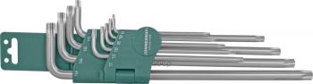 2 459 р. Набор Ключей Torx 10 Предметов Т9-Т50 Удлиненные Jonnesway (H12s110s) Jonnesway арт. H12S110S  с доставкой в г. Кемерово. Увеличить фотографию 1