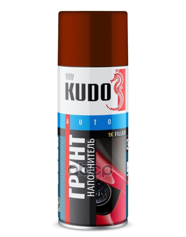 329 р. Грунт-Спрей Kudo 1К Наполнитель, Коричневый, Акриловый (520 Мл) (Ku-2202) Kudo арт. KU-2202  с доставкой в г. Кемерово