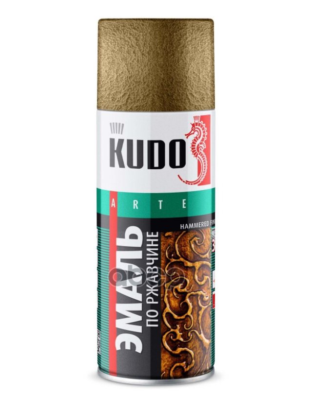 369 р. Краска-Спрей Kudo Молотковая, По Ржавчине Черно-Бронзовая (520Мл) (Ku-3009) Kudo арт. KU-3009  с доставкой в г. Кемерово