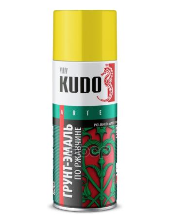 Грунт-Эмаль Kudo По Ржавчине (3 В 1) Желтая Ral 1018 (520Мл) (Ku-311018) Kudo арт. KU-311018