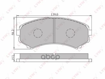 2 769 р. Колодки Тормозные Дисковые (Перед.mazda Mpv -99, Mitsubishi Pajero Iii-Iv 00-Pajero Sport 2.5Td 02-) LYNXauto арт. BD5506  с доставкой в г. Кемерово. Увеличить фотографию 1