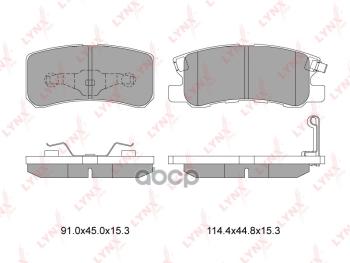 2 389 р. Колодки Тормозные Задние! Citroen C-Crosser,Mitsubishi PajeroOutlander Xl,Peugeot 407 07> LYNXauto арт. BD5507  с доставкой в г. Кемерово. Увеличить фотографию 1