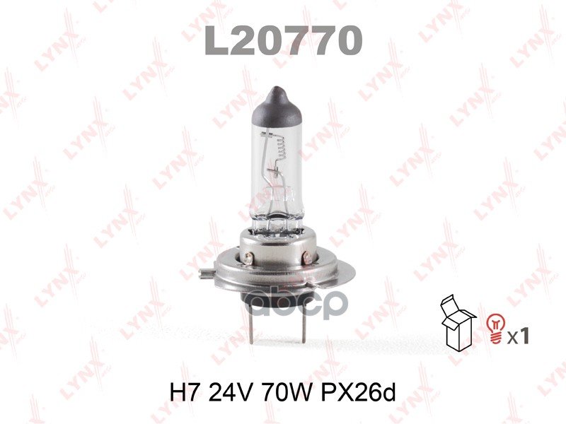 299 р. АЛампа  H7 70W,24V Px26d LYNXauto арт. L20770  с доставкой в г. Кемерово