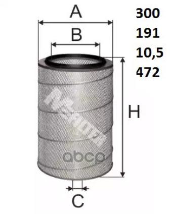 Фильтр Возд.af 18024503  Iveco,Mb,Man,Rvi (Прямое Дно) M-Filter арт. A152