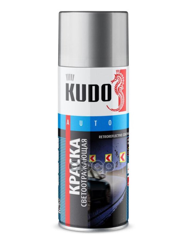 619 р. Краска-Спрей Kudo Светоотражающая (520Мл) С Алюминиевым Отражателем (Ku-4950) Kudo арт. KU-4950  с доставкой в г. Кемерово