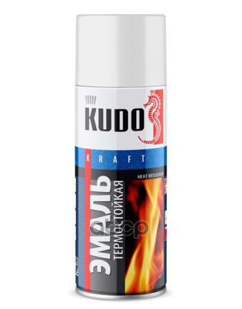 Краска-Спрей Kudo Термостойкая Белая (520Мл) (Ku-5003) Kudo арт. KU-5003
