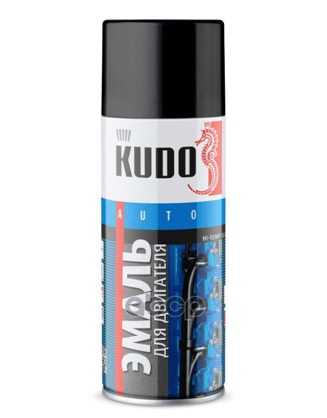 389 р. Краска-Спрей Kudo Для Двигателя Черная (520Мл) (Ku-5131) Kudo арт. KU-5131  с доставкой в г. Кемерово