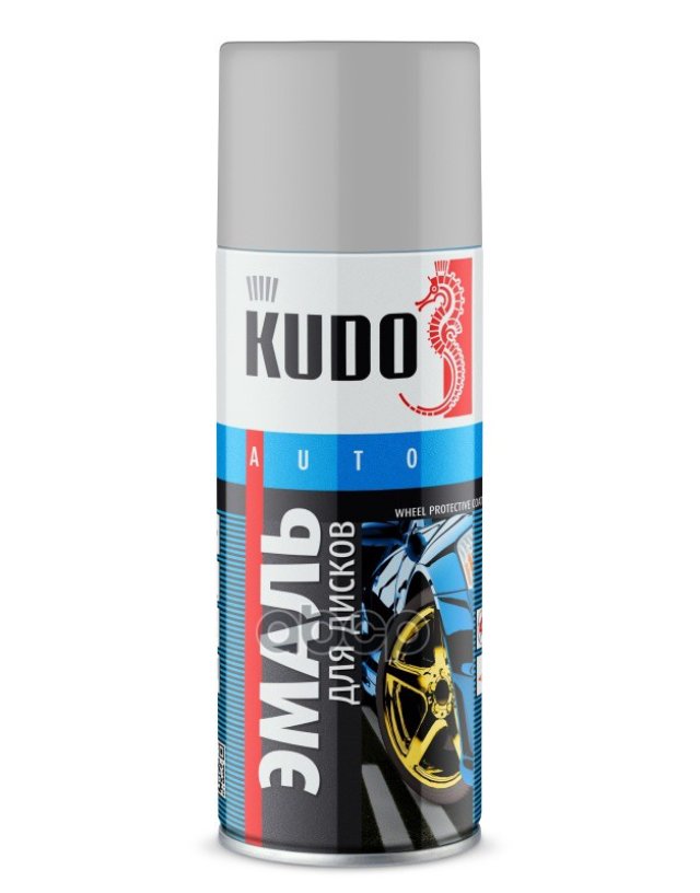 399 р. Краска-Спрей Kudo Для Колесных Дисков Светло-Серая (520 Мл) (Ku-5202) Kudo арт. KU-5202  с доставкой в г. Кемерово