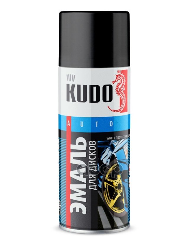 399 р. Краска-Спрей Kudo Для Колесных Дисков Черная (520Мл) (Ku-5203) Kudo арт. KU-5203  с доставкой в г. Кемерово